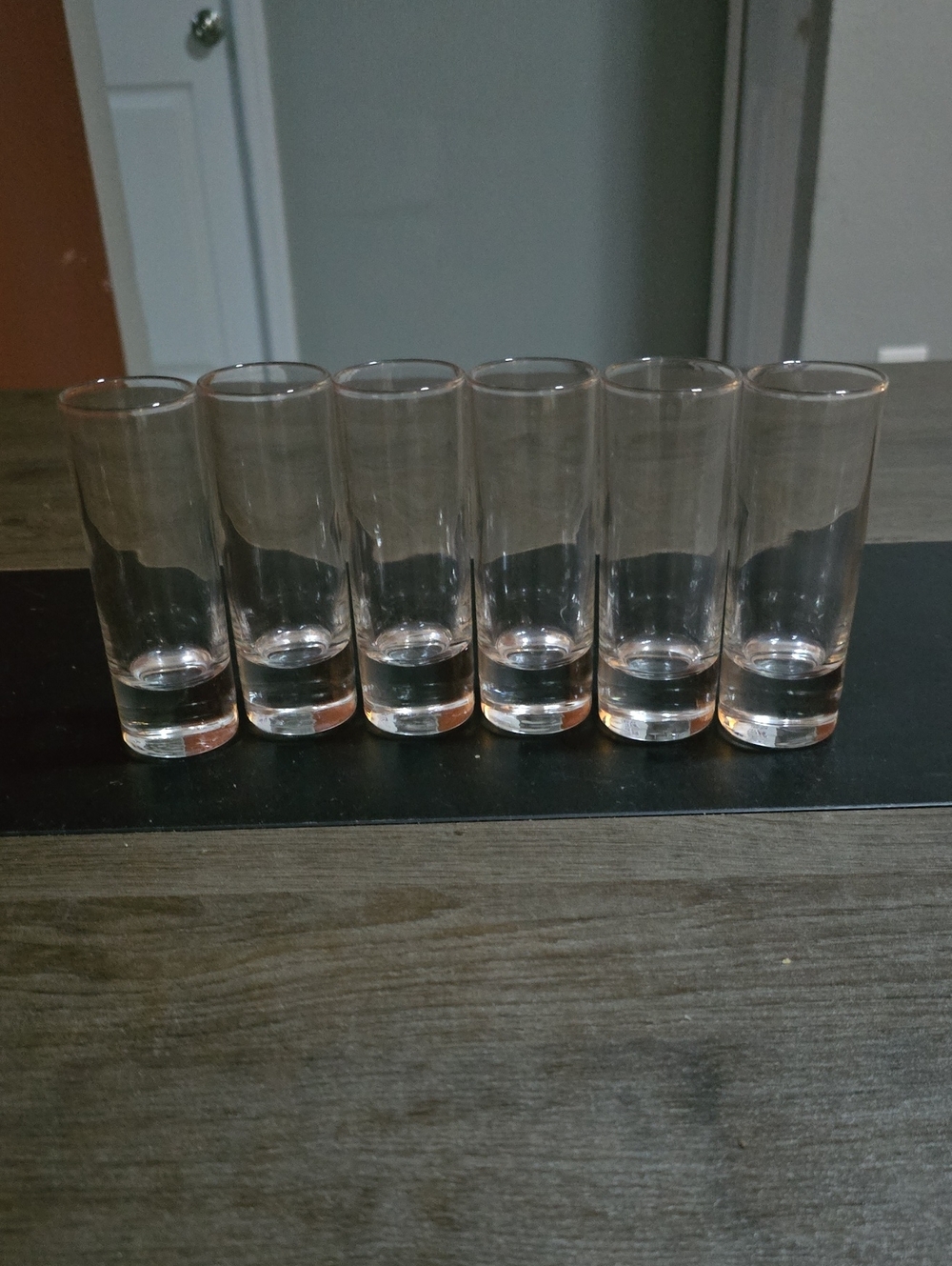Clear Glass Shot Glasses Set of 6 - Transparent